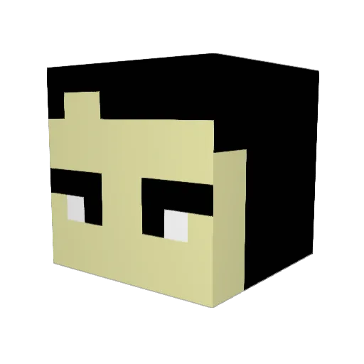 Night_Studio_CZ Minecraft avatar head, 3D render