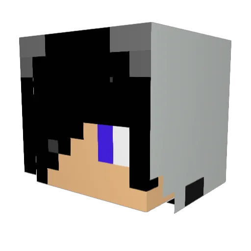 Night_Warrior Minecraft avatar head, 3D render