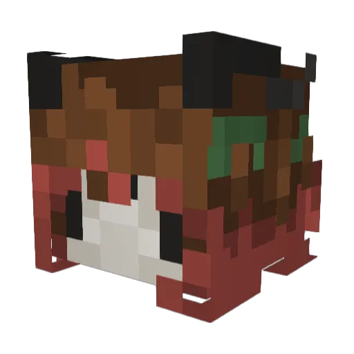 Night_kappa_ Minecraft avatar head, 3D render