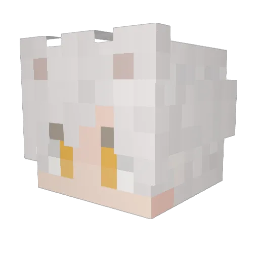 Night_tiger Minecraft avatar head, 3D render
