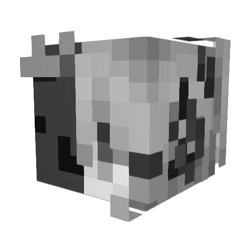 Night_wet Minecraft avatar head, 3D render
