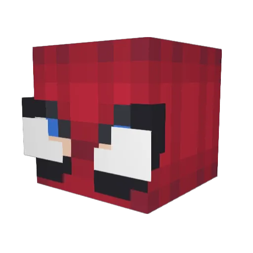 Nightedguy Minecraft avatar head, 3D render