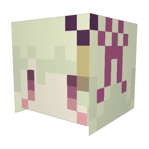 Nightexplain23 Minecraft avatar head, 3D render
