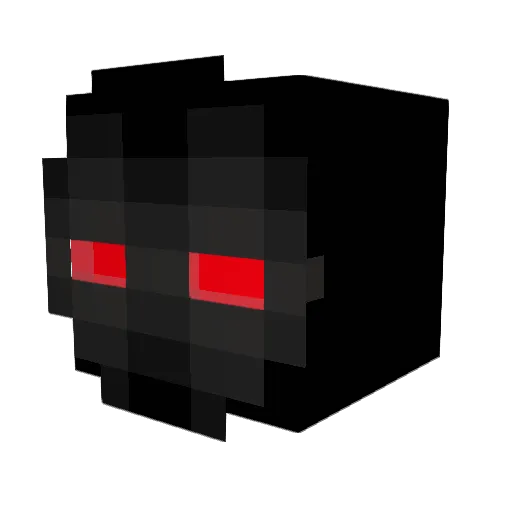 Nightfall_MC Minecraft avatar head, 3D render