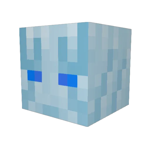 Nightkinq Minecraft avatar head, 3D render