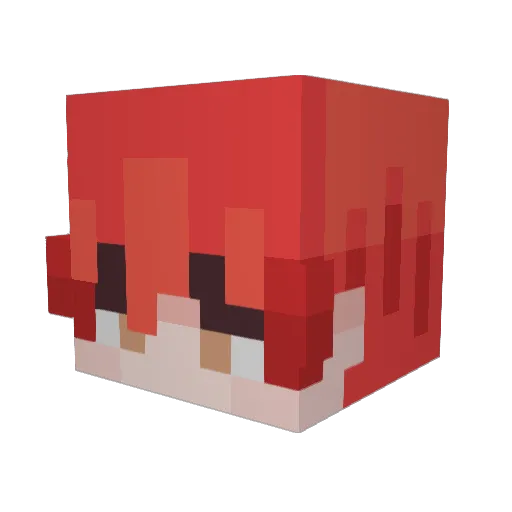 Nightko_08 Minecraft avatar head, 3D render