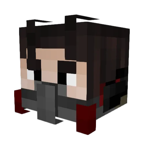 Nightlevels Minecraft avatar head, 3D render