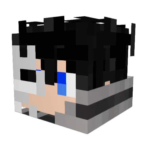 Nightlight_ez Minecraft avatar head, 3D render