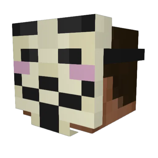 NightlouZ Minecraft avatar head, 3D render
