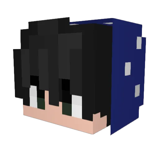 NightlyDay Minecraft avatar head, 3D render