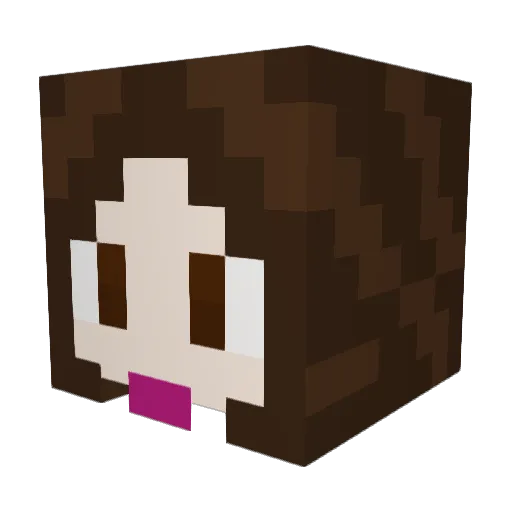 NightlyInferno Minecraft avatar head, 3D render