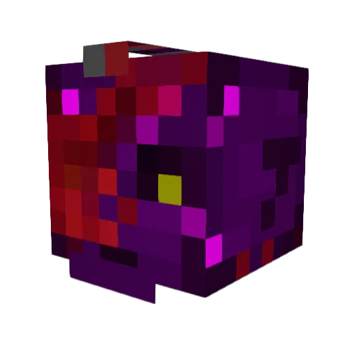 Nightlyz Minecraft avatar head, 3D render