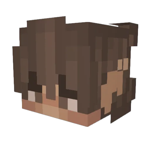 Nightmare10000 Minecraft avatar head, 3D render