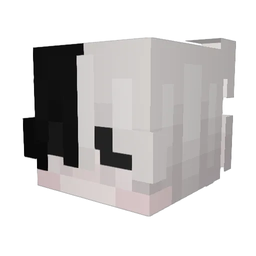 Nightmare1995 Minecraft avatar head, 3D render