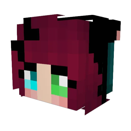Nightmare2099 Minecraft avatar head, 3D render
