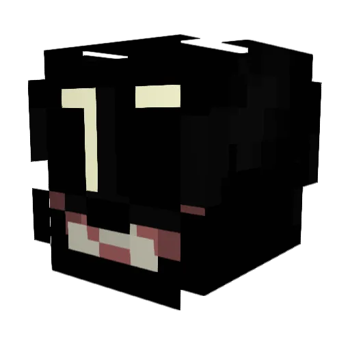 Nightmare245334 Minecraft avatar head, 3D render