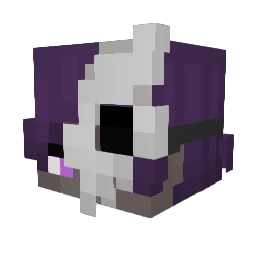 Nightmare32211 Minecraft avatar head, 3D render