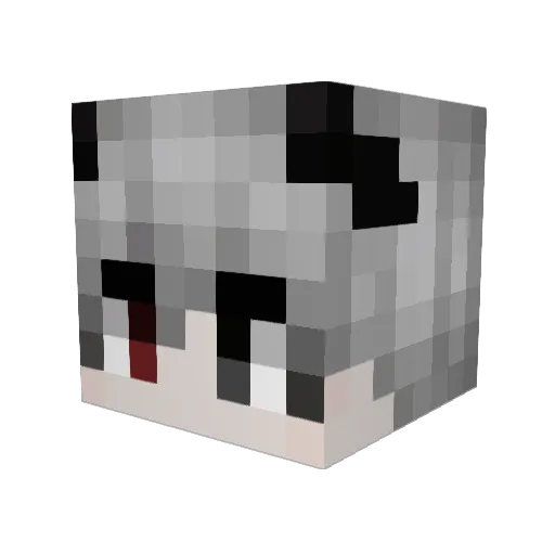 Nightmare3481_TG Minecraft avatar head, 3D render