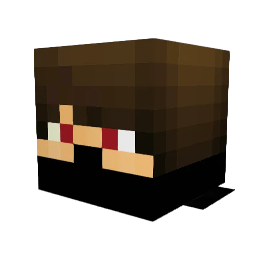 Nightmare4818 Minecraft avatar head, 3D render