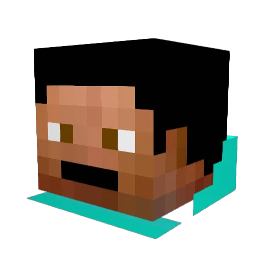 Nightmare4ever Minecraft avatar head, 3D render