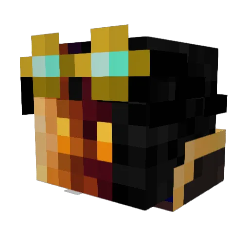 Nightmare669 Minecraft avatar head, 3D render