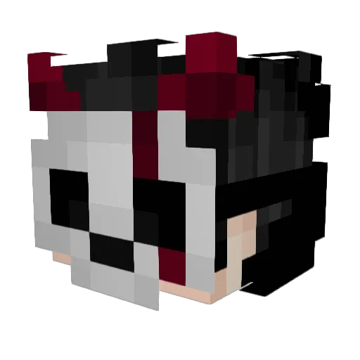 Nightmare7140 Minecraft avatar head, 3D render