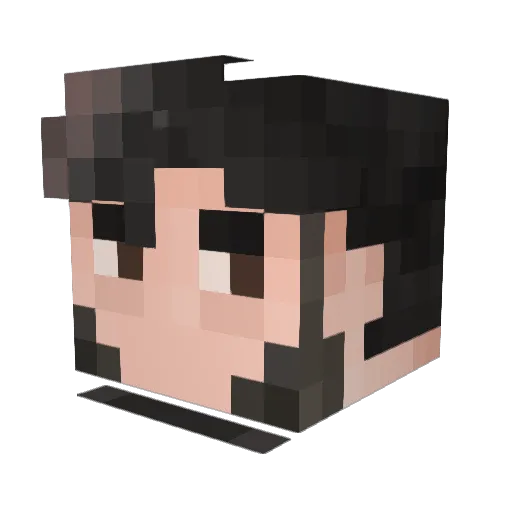 Nightmare8567 Minecraft avatar head, 3D render
