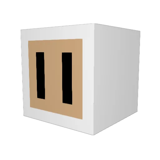Nightmare8675 Minecraft avatar head, 3D render