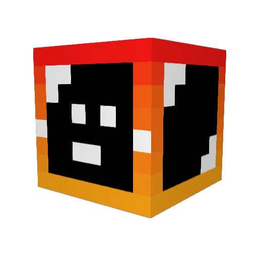 Nightmare9706 Minecraft avatar head, 3D render