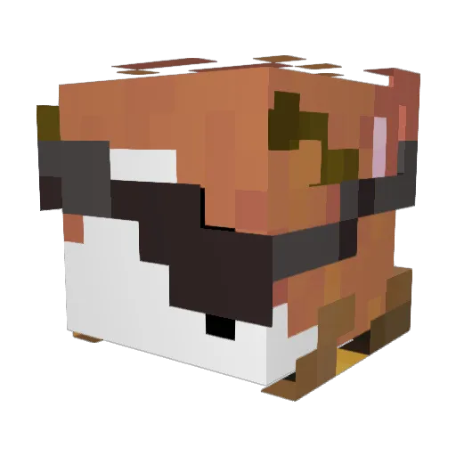 NightmareKnife Minecraft avatar head, 3D render