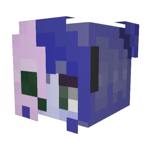 NightmareKwispy Minecraft avatar head, 3D render