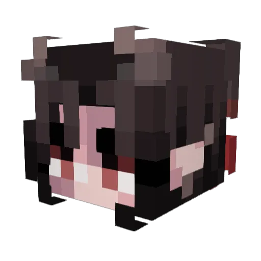NightmareMoon28 Minecraft avatar head, 3D render