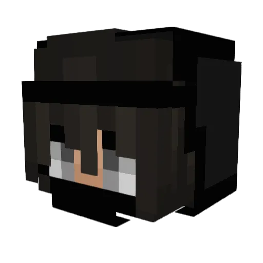 NightmareNia Minecraft avatar head, 3D render