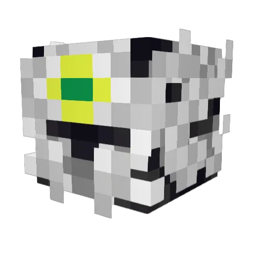NightmareVII Minecraft avatar head, 3D render