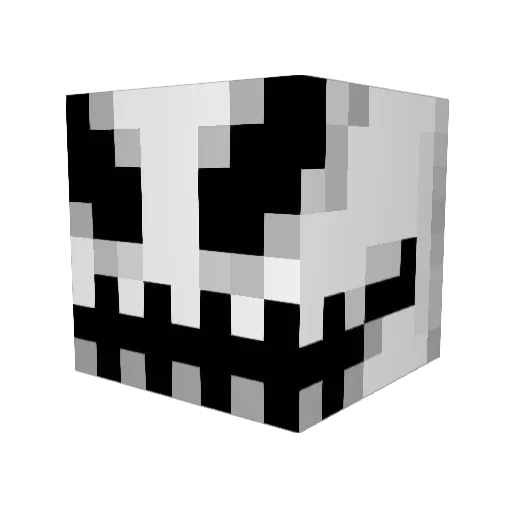 NightmareWarden Minecraft avatar head, 3D render