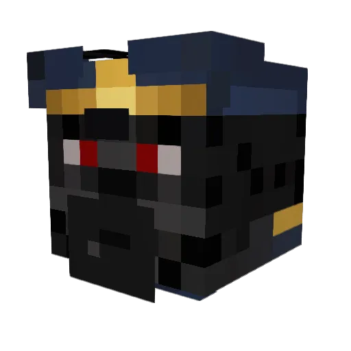 NightmareWolf95 Minecraft avatar head, 3D render