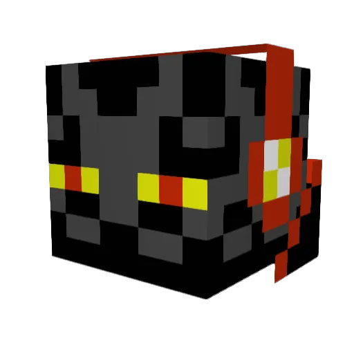 NightmareXLIV Minecraft avatar head, 3D render