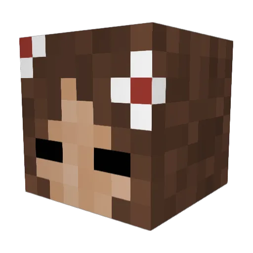 Nightmare_073 Minecraft avatar head, 3D render