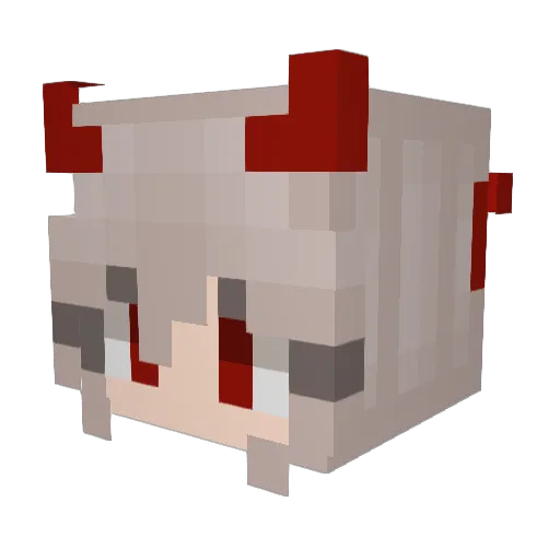 Nightmare_1823 Minecraft avatar head, 3D render