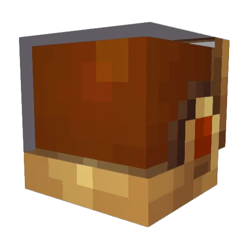 Nightmare_5 Minecraft avatar head, 3D render