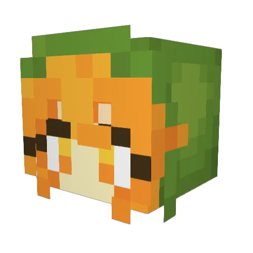 Nightmare_9728 Minecraft avatar head, 3D render
