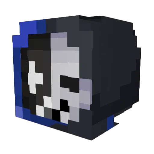 Nightmare_Seth Minecraft avatar head, 3D render