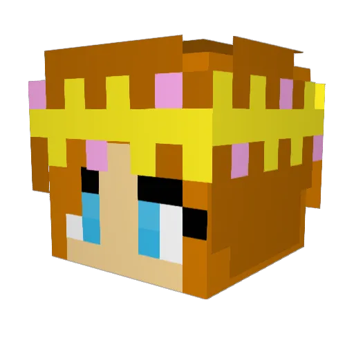 Nightmare_Sharp Minecraft avatar head, 3D render
