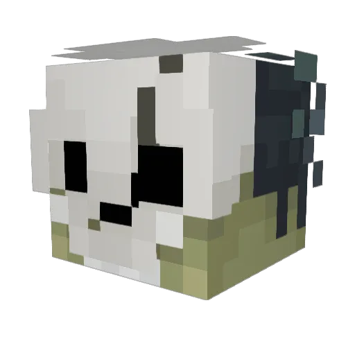 Nightmare_Squad Minecraft avatar head, 3D render