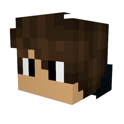 Nightmare_e_ Minecraft avatar head, 3D render