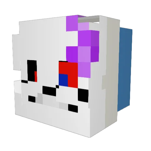 Nightmarelord101 Minecraft avatar head, 3D render