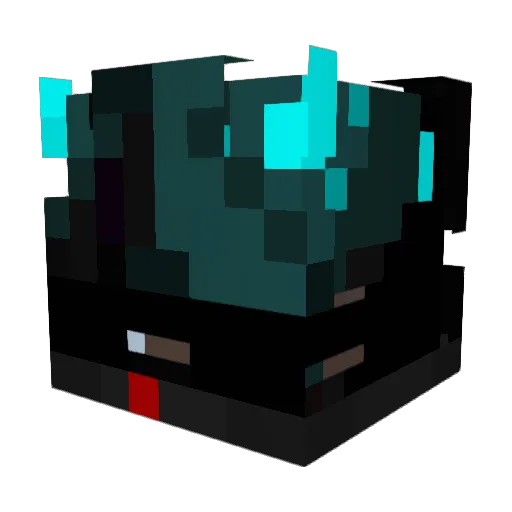 Nightmaringg Minecraft avatar head, 3D render