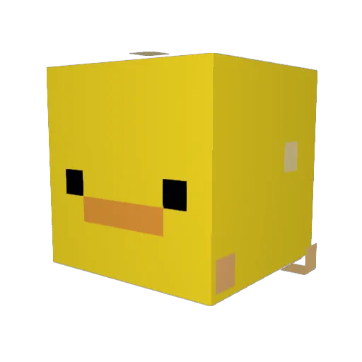 Nightmarui Minecraft avatar head, 3D render