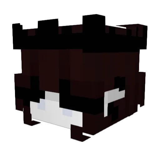 Nightmarxs Minecraft avatar head, 3D render