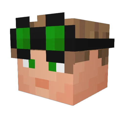 Nightmc242 Minecraft avatar head, 3D render